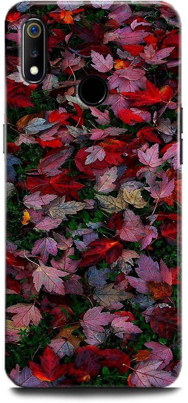 Afterglow Back Cover for Realme 3 RED LEAVES, FALL, LEAVES,RED  (Multicolor, Shock Proof, Pack of: 1)