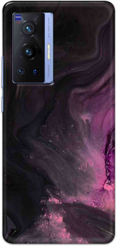 NDCOM Back Cover for Vivo X70 Pro Pink Color Wave Printed  (Multicolor, Hard Case, Pack of: 1)