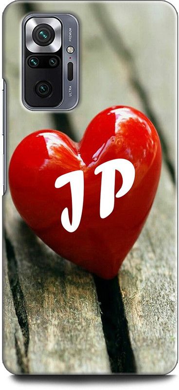 INDICRAFT Back Cover for REDMI Note 10 Pro J P, J LOVES P, NAME, LETTER, ALPHABET, JP LOVE, HART, BLUE  (Multicolor, Dual Protection)