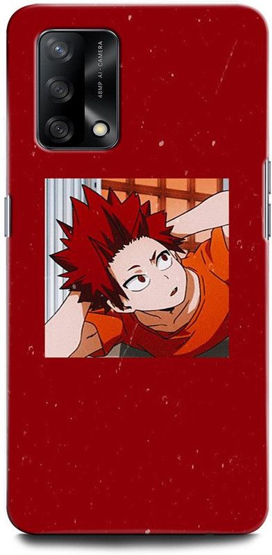 ORBIQE Back Cover for OPPO F19 CPH2219 KIRISHIMA EIJIROU, RED RIOT, ANIME, HERO, ACADEMIA  (Multicolor, Hard Case, Pack of: 1)