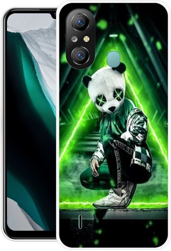 Looy Back Cover for Itel A49  (Green, Flexible, Silicon, Pack of: 1)