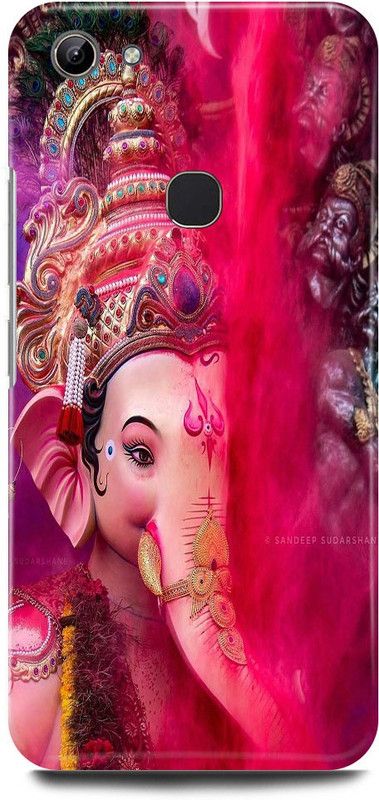 FUGGA Back Cover for vivo Y83, 1802 / PD1803BF, GANESH, GANESH, JI, GOD, GAJANAND, GANPATI, BAPPA  (Pink, Hard Case, Pack of: 1)