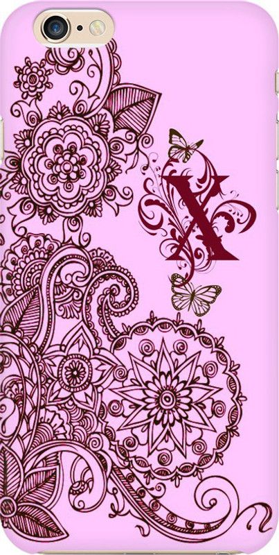 Coberta Case Back Cover for Apple iPhone 6s Back Cover Name Alphabet X Design Back Case For Apple iPhone 6s By Coberta  (Multicolor, Pack of: 1)