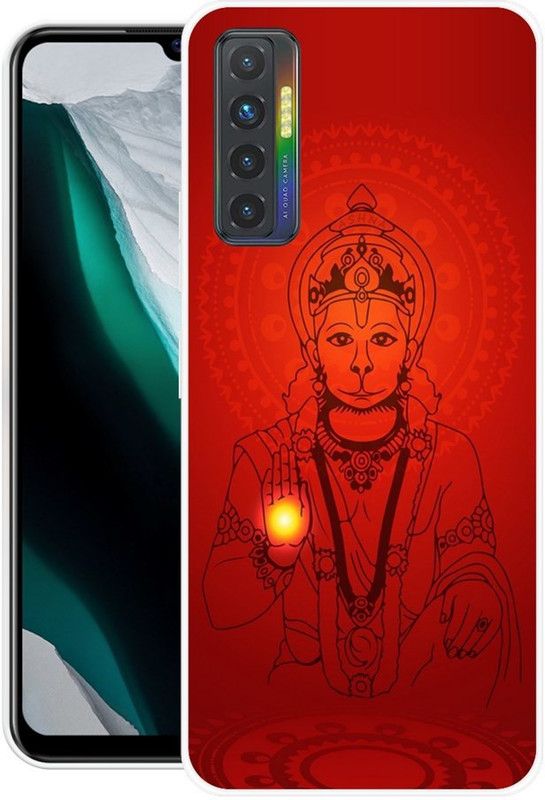 BLUEZAP Back Cover for Tecno Camon 17  (Red, Grip Case, Silicon, Pack of: 1)