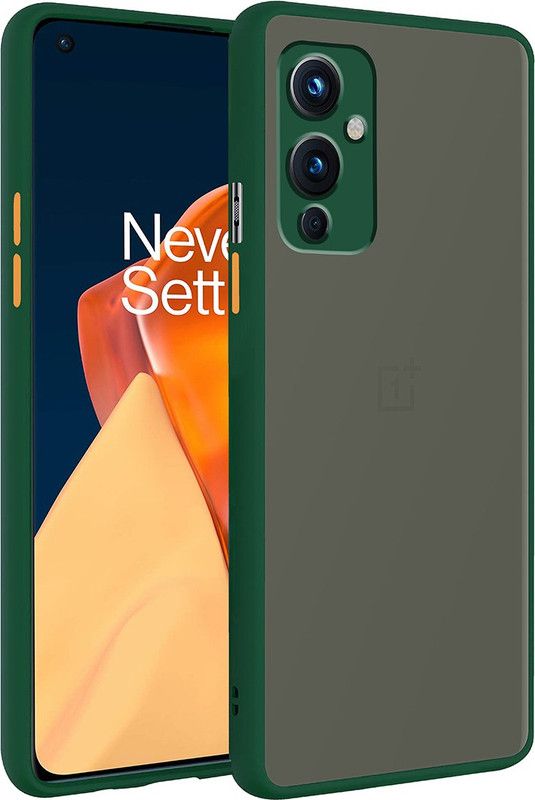 11D Back Cover for OnePlus 9 Matte Finish Smoke Cover  (Green, Dual Protection, Pack of: 1)