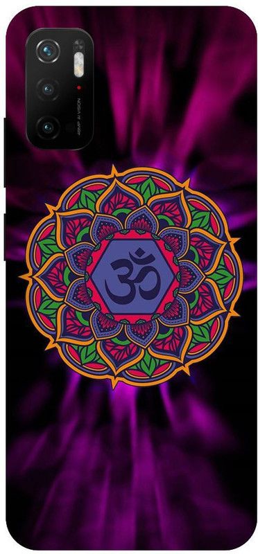 UMPRINT Back Cover for Redmi Note 10T 5G OM Logo Design Printed Back Cover  (Multicolor, Hard Case, Pack of: 1)