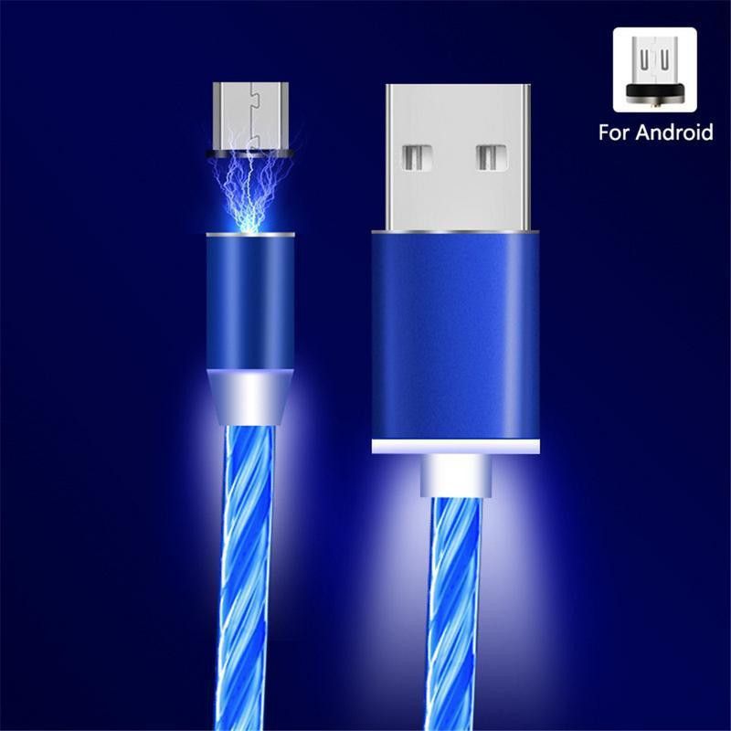 Twixxle Magnetic Charging Cable 1 m VXI™-44-SIS-3 IN 1 STREAMOPTIC MAGNETO ABSORPTION DATA LINE  (Compatible with Compatible With All Smartphones, Multicolor)