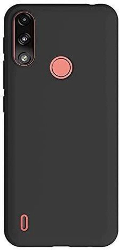 BRENZZ Back Cover for MOTOROLA E7 Power  (Black, Grip Case)