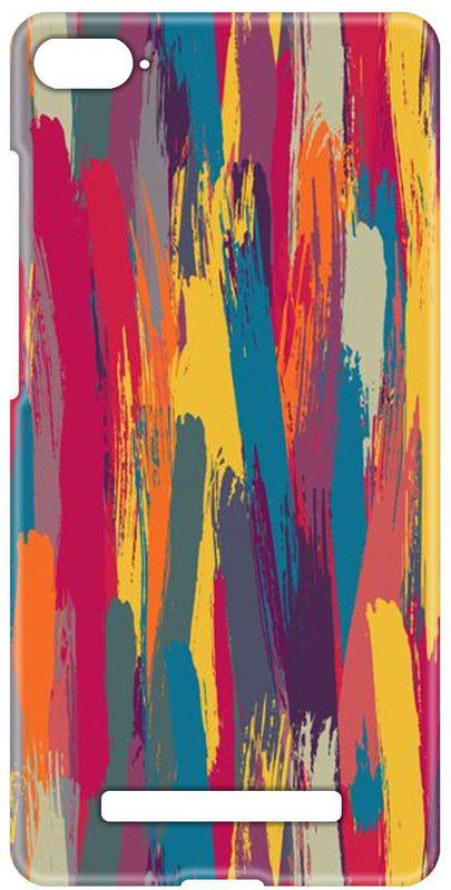 Smutty Back Cover for Mi 4i - Brush Strokes Print  (Multicolor, Hard Case, Pack of: 1)