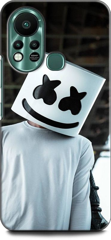 WallCraft Back Cover for Infinix Hot 11S MARSHMELLO, DJ, EDM, MUSIC, SMILEY, FUNNY  (Multicolor, Dual Protection, Pack of: 1)