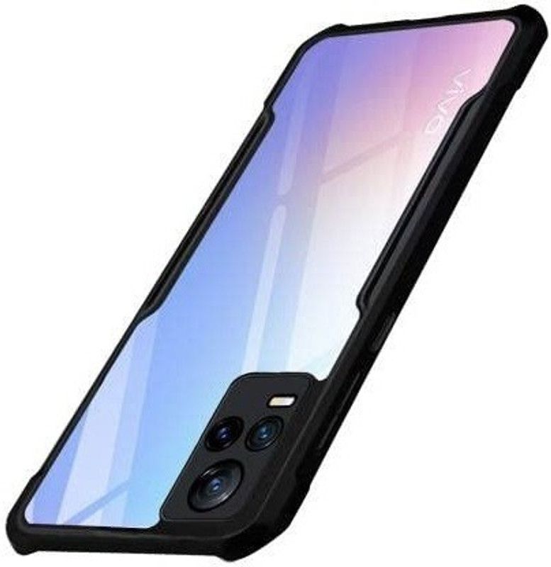S-Softline Back Cover for Vivo V23E, Bumper Transparent Fiber  (Transparent)