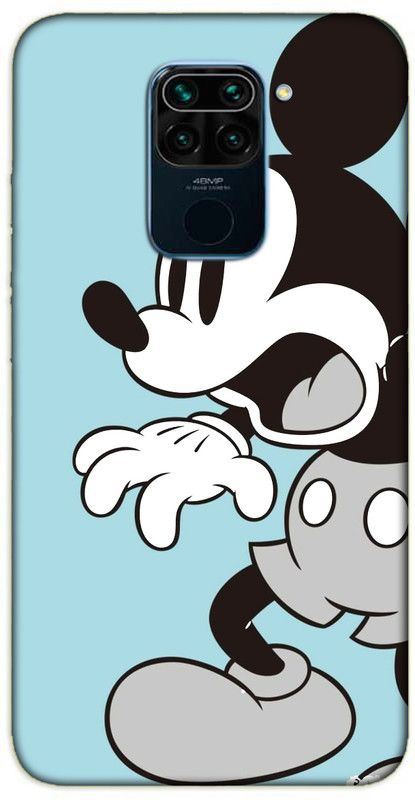 iprinto Back Cover for Mi Redmi Note 9 mickey mouse Back Cover  (White, Hard Case, Pack of: 1)
