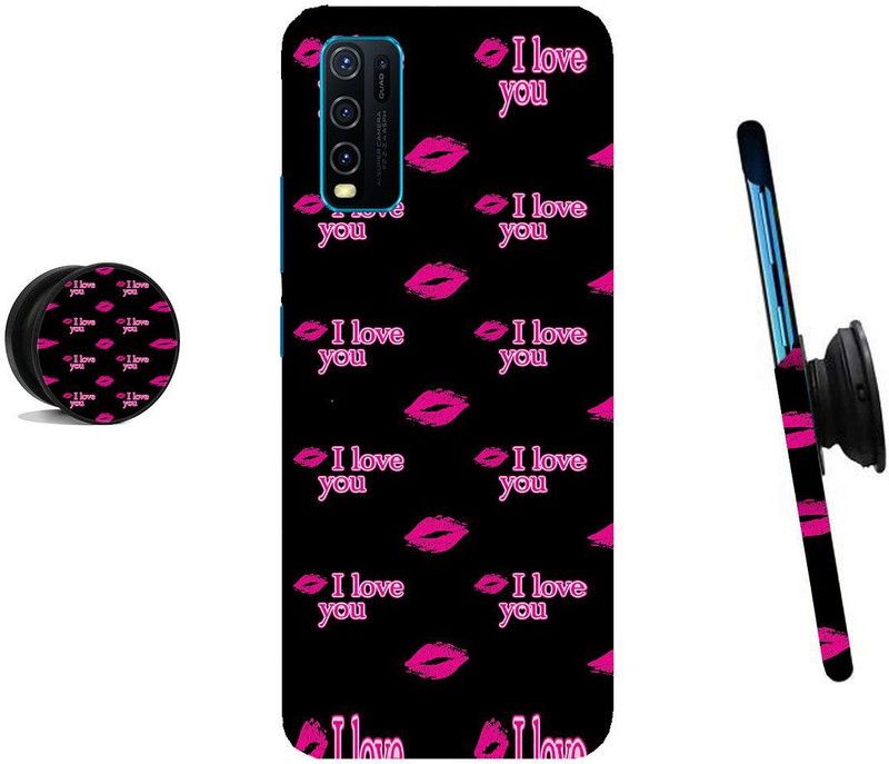 SPBR Back Cover for Vivo Y20, Vivo Y20i, Vivo Y20A, Vivo Y20G, Vivo Y20T, Vivo Y12s, Vivo Y12G  (Black, Pink)