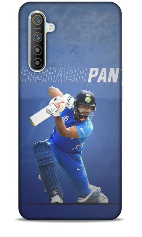 zingcart Back Cover for Rishab Pant in Blue Printed Back Cover Case For REALME X2  (Multicolor, Hard Case, Pack of: 1)
