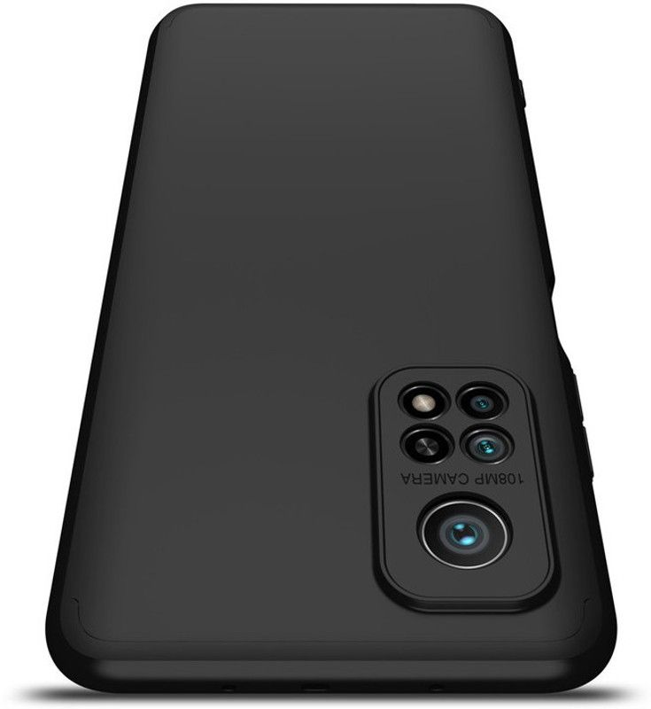 Glaslux Front & Back Case for Xiaomi Mi 10T / Mi 10T Pro  (Black, Camera Bump Protector, Pack of: 1)