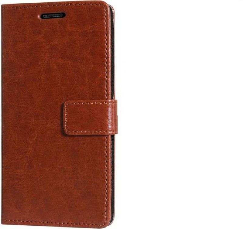 Mehsoos Flip Cover for Vivo Y95, Vivo Y91, Vivo Y93, Vivo Y91, Vivo Y93  (Brown, Dual Protection, Pack of: 1)