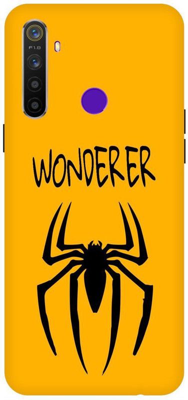 THE NARAYANA COLLECTIONS Back Cover for REALME 5i  (Yellow, Black, Hard Case)