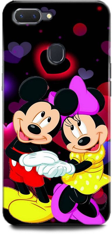 Afterglow Back Cover for OPPO A5 MICKEY MOUSE, MINNIE MOUSE, CARTOON, FUNNY, CUTE, LOVE, DISNEY  (Multicolor, Shock Proof, Pack of: 1)