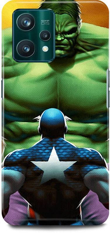 FIKORA Back Cover for Realme 9 Pro 5G, HULK, ANGRY, HULK, MARVEL, SUPERHERO  (Green, Hard Case, Pack of: 1)