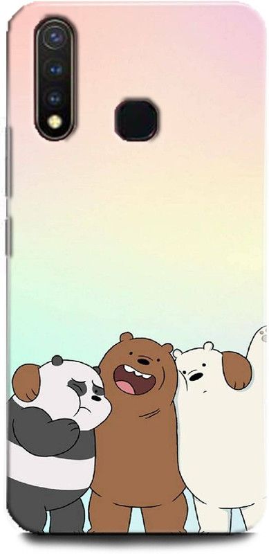 Afterglow Back Cover for Vivo U20 panda, Panda, panda love, panda image, cute, funny, cartoon  (Multicolor, Dual Protection, Pack of: 1)
