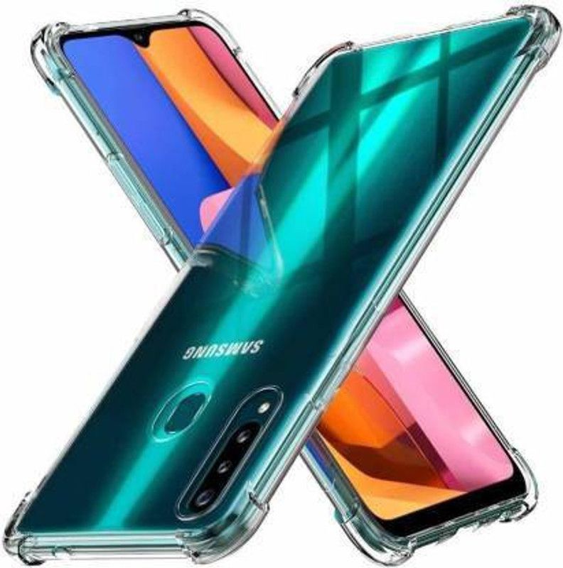 vmt stock Back Cover for Samsung Galaxy A20S (Black, Grip Case)  (Multicolor, Dual Protection, Pack of: 1)