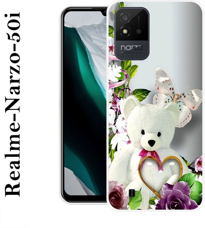 INDIALAND Back Cover for Realme Narzo 50i  (Multicolor, Silicon)