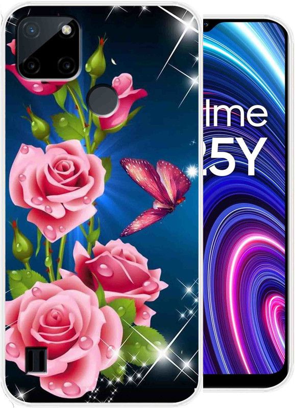 SuperQueen Back Cover for Realme C25Y  (Multicolor, Flexible, Silicon)