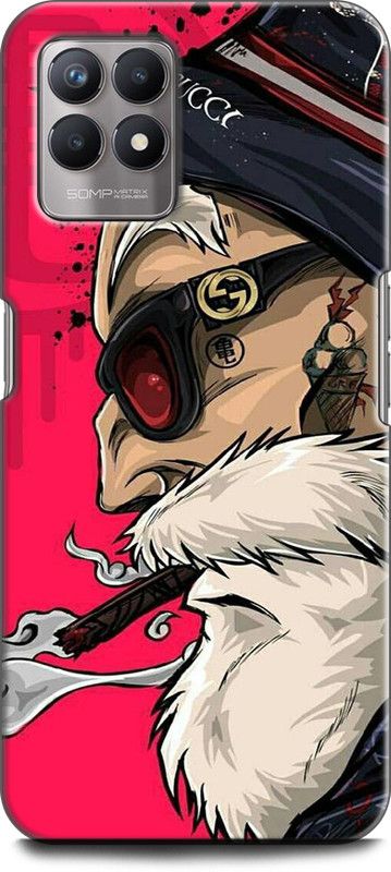 Dronk Back Cover for Realme 8i, RMX3151 MASTER ROSHI, MASTER OF GOKU, GOKU, DRAGON BALL Z, COOL  (Multicolor, Dual Protection, Pack of: 1)