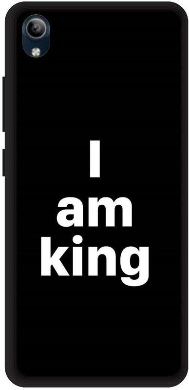 SSMORYA Back Cover for Vivo Y91i  (Black, White, Hard Case, Pack of: 1)