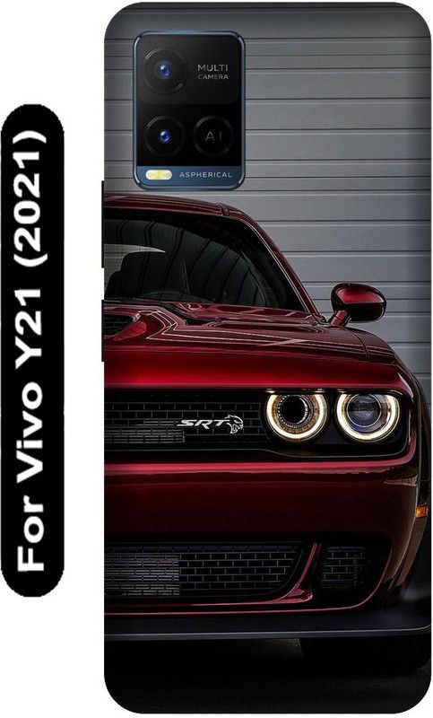 SSMORYA Back Cover for Vivo Y21 2021, Vivo V2111, Car Printed  (Multicolor, Hard Case, Pack of: 1)