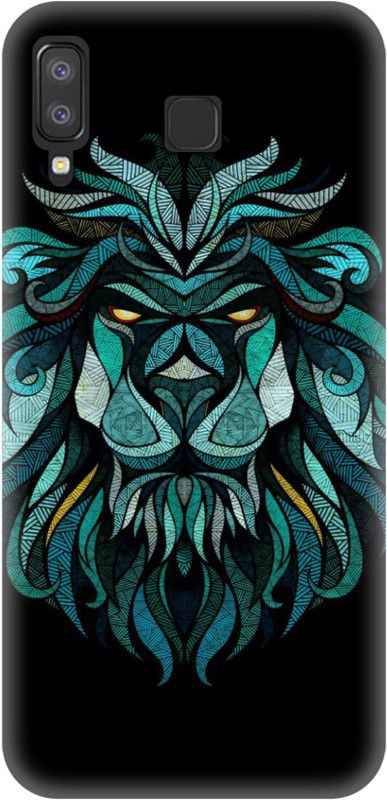 Smutty Back Cover for Samsung Galaxy A8 Star, SM-G885F, SM-G8850, SM-G885Y - Green Lion Print  (Multicolor, Hard Case, Pack of: 1)