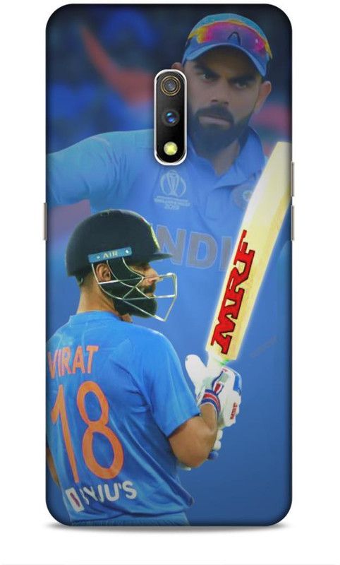 zingcart Back Cover for REALME X, Virat Kohli Showing His Jersey Printed Back Cover Case  (Multicolor, Hard Case, Pack of: 1)