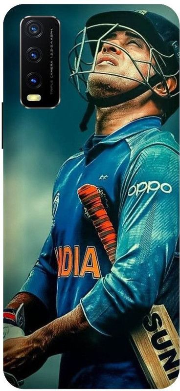 URCHIN Back Cover for Vivo Y20G Dhoni, Mahi, Mahendra singh Dhoni, Captain, india cricket, player, msd, sports  (Multicolor, Shock Proof, Pack of: 1)