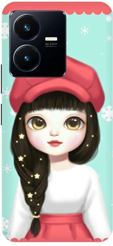 URCHIN Back Cover for Vivo Y22S Cute-Girl-Girl-Barbie-Cartoon-Doll-Love-Lovely-Girl-Lovely-Girl-18384  (Multicolor, Shock Proof, Pack of: 1)
