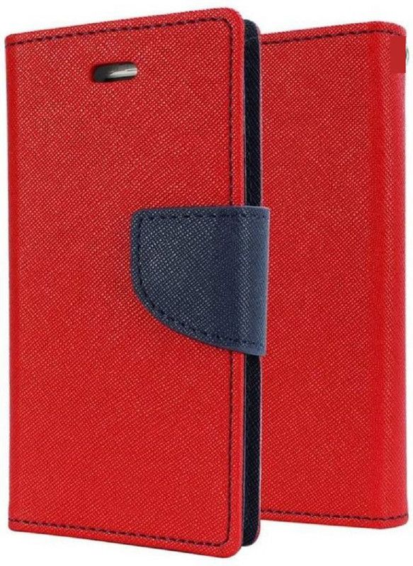 Krumholz Flip Cover for Samsung Galaxy On8 2018  (Red, Dual Protection)