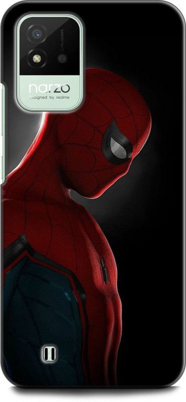 Dronk Back Cover for Realme Narzo 50i, RMX3231 SPIDERMAN, AVENGER, MARVEL, SUPERHERO  (Multicolor, Dual Protection, Pack of: 1)