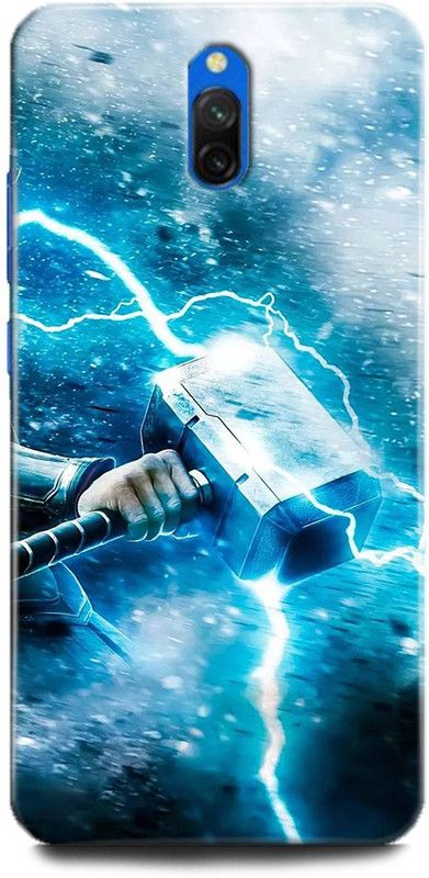 WallCraft Back Cover for Redmi 8A Dual THOR, THOR HAMMER, AVENGER, MARVEL, SUPERHERO, COMIC  (Multicolor, Dual Protection, Pack of: 1)