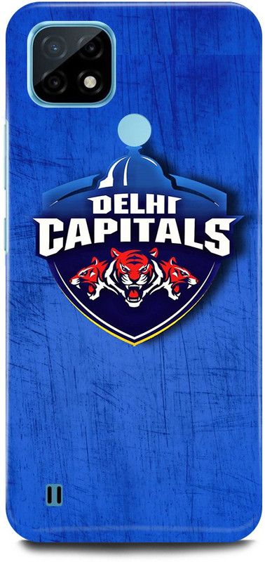 MP ARIES MOBILE COVER Back Cover for realme C21, RMX3201, DELHI CAPITALS SIGN LOGO IPL TEAM  (Multicolor, Hard Case, Pack of: 1)