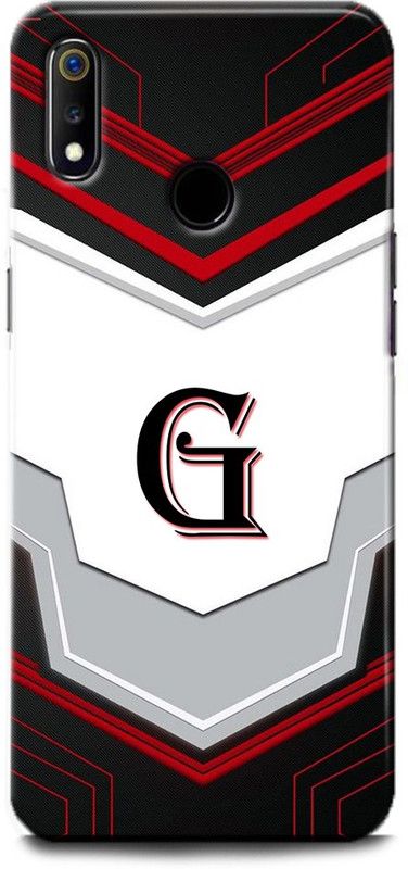 Afterglow Back Cover for Realme 3i G, G LETTER, G NAME, G ALPHABET, ALPHABET  (Multicolor, Shock Proof, Pack of: 1)