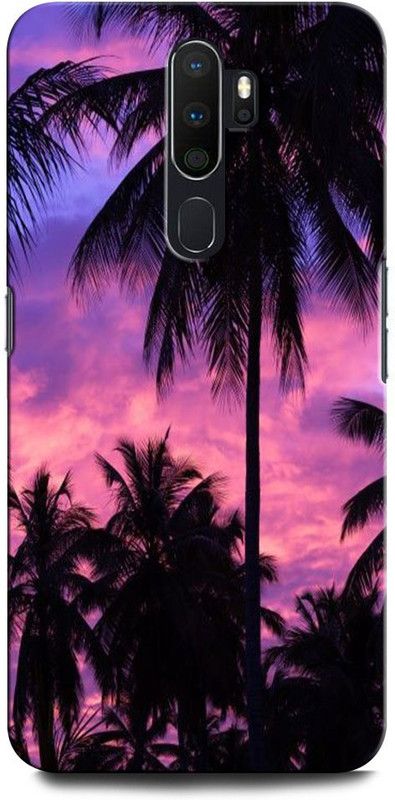 GRAFIQE Back Cover for OPPO A5 2020 CPH1931 PALM, TREE, NATURE, MORNING VIBES  (Multicolor, Shock Proof, Pack of: 1)