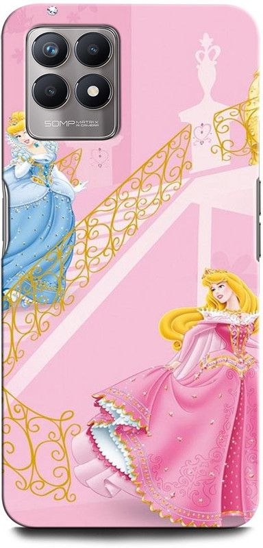 GRAFIQE Back Cover for Realme 8i 3151 MODERN, GIRL, GARDEN, NATURE, CUTE, LOVELY, BUTTERFLY  (Multicolor, Shock Proof, Pack of: 1)