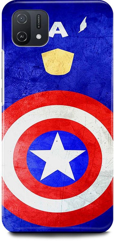 FIKORA Back Cover for OPPO A16k, CPH2349, CAPTAIN, AMERICA, AVENGER, AVENGERS, SHIELD  (Blue, Hard Case, Pack of: 1)