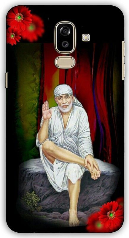 CROKIAN Back Cover for Samsung Galaxy J8 Lord Sai Baba Back Cover  (Multicolor, Hard Case, Pack of: 1)
