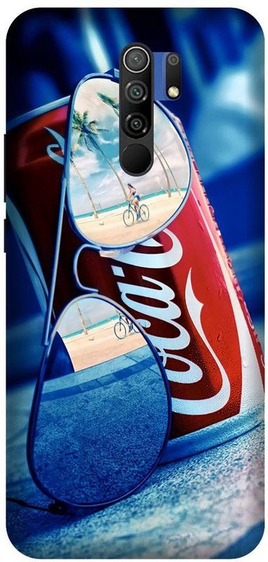 Yoprint Back Cover for Mi Poco M2 famous logo Printed back Cover  (Multicolor, Hard Case, Pack of: 1)