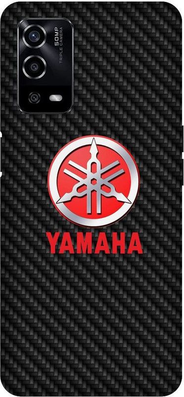 UMPRINT Back Cover for Oppo A55/CPH2325, YAMAHA Bike Logo Printed Back Cover  (Multicolor, Hard Case, Pack of: 1)