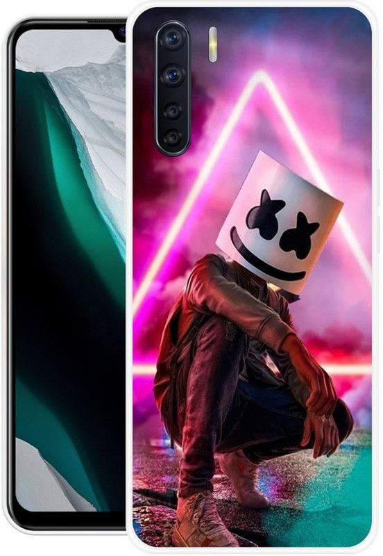 PALWALE BALAJI Back Cover for Oppo F15  (Multicolor, Grip Case, Silicon, Pack of: 1)