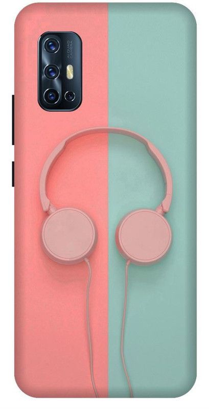 SSMORYA Back Cover for Vivo V17, Music Headphone Multicolour Printed  (Multicolor, Shock Proof, Pack of: 1)