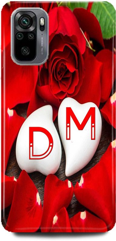 Ignite Back Cover for REDMI Note 10, D LOVES M NAME,D NAME, M LETTER, ALPHABET,D LOVE M NAME  (Multicolor, Hard Case, Pack of: 1)