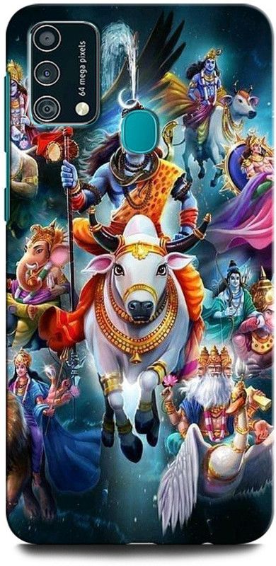 INTELLIZE Back Cover for SAMSUNG Galaxy M31 SHIVJI, LORD SHIVA, MAHADEV, BHOLENATH, TRISHUL  (Multicolor, Hard Case, Pack of: 1)