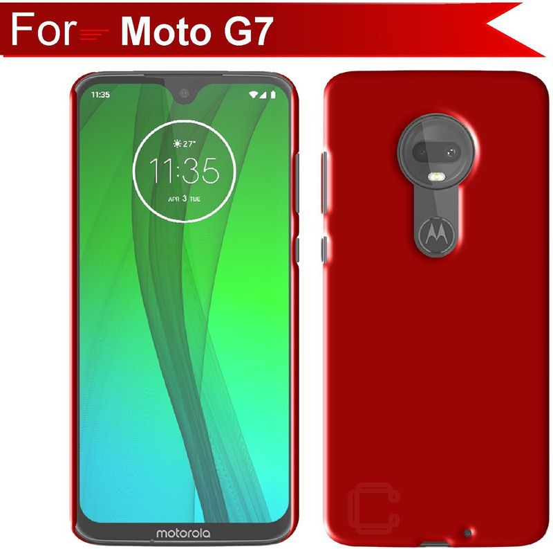 CASE CREATION Back Cover for Motorola Moto G7  (Red, Dual Protection, Pack of: 1)